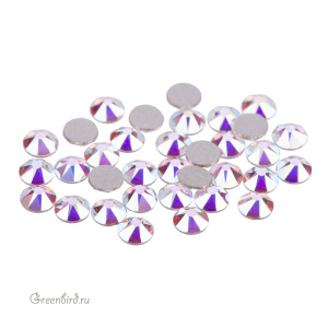 Swarovski 2088 Клеевые стразы круглые SS12, прозрачный радужный (#001AB), уп. 36 шт.