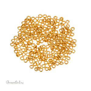 Кримпы микро 1,5х1 мм, золото (#CT01G)