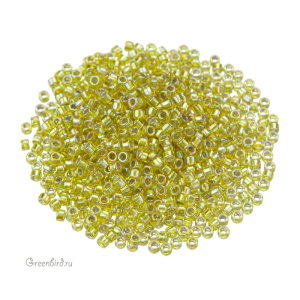 Бисер TOHO Aiko 11/0 внутреннее серебрение, радужный цитрус (#1811), 4,5 г