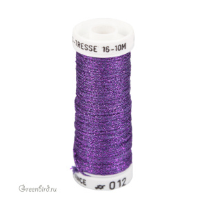 Металлизированная нить Tresse #16 AVAS, фиолетовый, 10 м (#16-012)