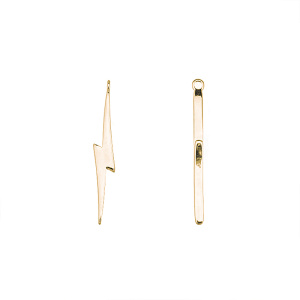 Подвеска "Молния", золото, 1 шт. (#SV1701-Pendant-138G)