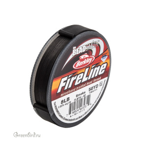 Smoke Grey Fireline 8lb 0.007, 50YD катушка