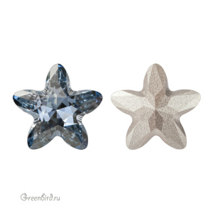 Swarovski 4754 Старблум 13x13,5 мм, голубая дымка (#001BLSH), 1 шт.