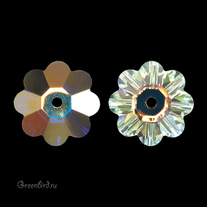 Swarovski пришивные 3700 Маргаритка 12 мм, прозрачный радужный (#001AB), 1 шт.