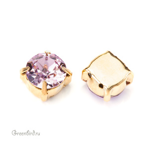 1088 Chaton SS39 в оправе, золото – Light Amethyst (#212)