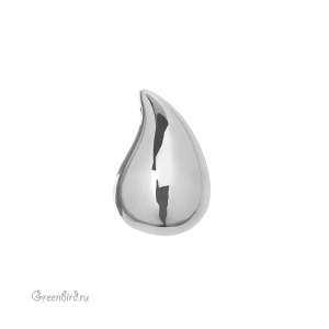 Подвеска "Капля" 25 мм, родий, 1 шт. (#SV1701-Pendant-86R)