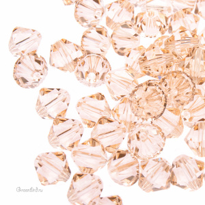Swarovski 5328 Биконусы 6 мм, светло-персиковый (#362), уп. 10 шт.