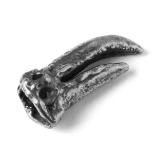 "Птаха", центральный элемент, ант. серебро, 1 шт. (#С3968)