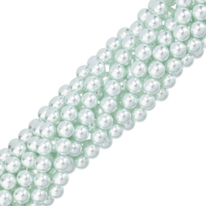 Жемчуг Crystalbird, круглый, 10 мм, Light Green, нить (#502)