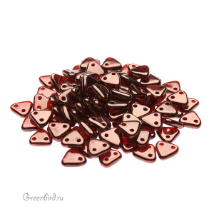 CzechMates Triangle 6мм, Silversheen – Ruby, 10 гр (#LJ90080)