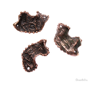 "Вальс цветов", коннектор, ант. бронза, 1 шт. (#0824)