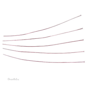 Пины тонкие 50 мм, серебро, 144 шт. (#HDP0202SP)