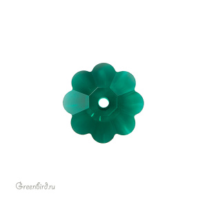 Swarovski пришивные 3700 Маргаритка 8 мм, изумруд (#205), 1 шт.