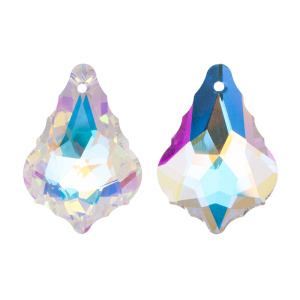 Crystalbird 6090 подвеска Барокко 30 мм, прозрачный с мерцающим эффектом (#001SI), 1 шт.