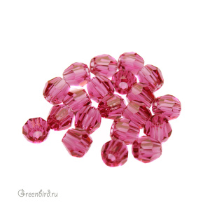 Swarovski 5000 Бусины круглые 3 мм, фуксия (#502), уп. 20 шт.