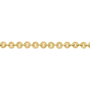 Цепочка фигурная "Кольца", золото, 30 см (#Chain-106G)