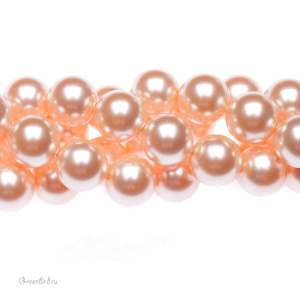 Swarovski 5810 Жемчуг 10 мм, персиковый (#300), уп. 10 шт.