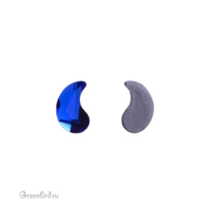 Swarovski 2364 Термостразы Пейсли X 6х3,7 мм, величественный синий (#296), 1 шт.