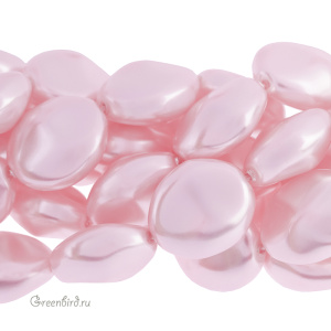 Swarovski 5842 Жемчуг барочный плоский 14 мм, розалин (#294), 1 шт.