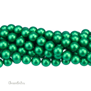 Swarovski 5810 Жемчуг 6 мм, эдем зеленый (#2014), уп. 20 шт.
