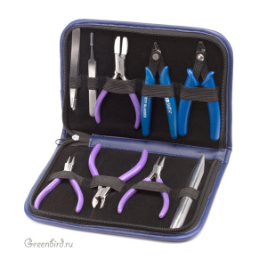 Набор из девяти профессиональных инструментов Beadsmith в чехле (#PL9SET)