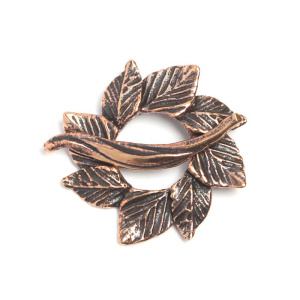 "Шелест листвы", замок-тоггл, ант. бронза, 1 шт. (#3104)