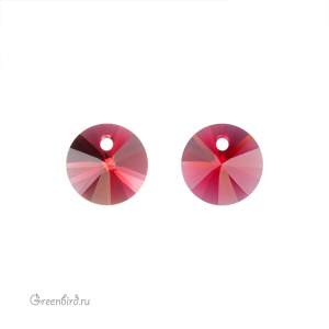 Swarovski 6428 подвеска Мини Диск 6 мм, алый (#276), 1 шт.