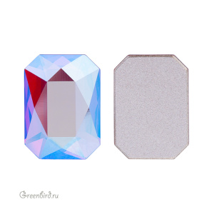 Swarovski 2602 Клеевые стразы Октагон 14х10 мм, алый с мерцанием (#276SHIM), 1 шт.