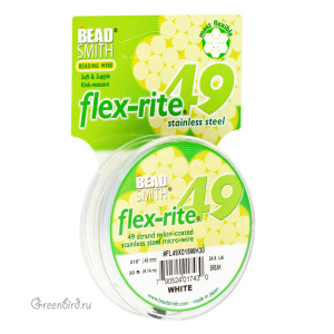 Тросик Flex-Rite 49 – 0,45 мм, белый #FL49X(018WH)30