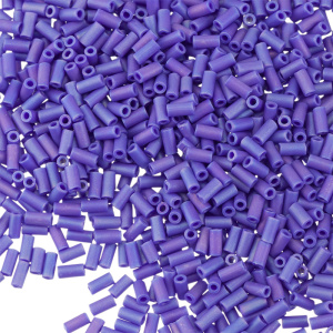 Бисер MIYUKI Bugle 3mm – Matte Opaque Cobalt AB (#414FR), 10 г