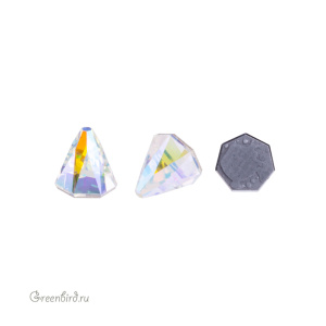 Swarovski 2019 Термостразы Шип круглый 4x4 мм, прозрачный радужный (#001AB), 1 шт.