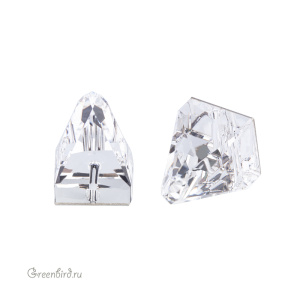 Swarovski пришивные 3296 Шип квадратный 10х10 мм, прозрачный (#001), 1 шт.