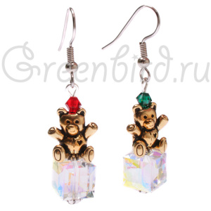 Новогодний набор "Мишка с подарком" #NYK-10