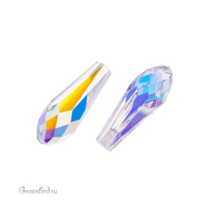 6530 подвеска Pure Drop для вклеивания 20mm – Crystal AB (#001AB)