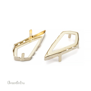 4731 Оправа для Kite Fancy Stone 23х11,5 мм, латунь