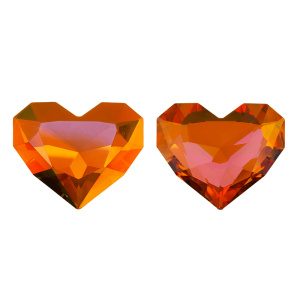 Crystalbird 4885 Сердце 28x23 мм, астральный розовый без фольги (#001AP), 1 шт.