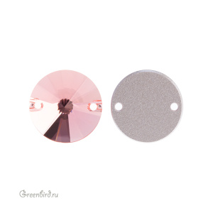 Swarovski пришивные 3200 Риволи 14 мм, светло-розовый (#223), 1 шт.