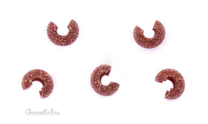 Бусина на кримп "Звёздная пыль", медь, 1 шт. (#SD-CBC04CPLT-1)