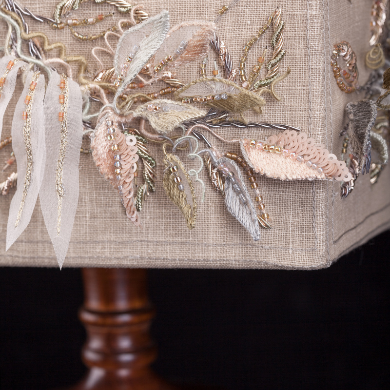 Курс по изготовлению настольного торшера с кутюрной вышивкой 