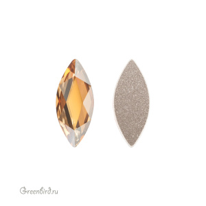 Swarovski 2201 Клеевые стразы Маркиз 14х6 мм, золотистая дымка (#001GSHA), 1 шт.
