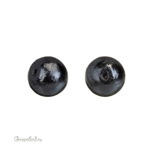 Хлопковый жемчуг 10 мм, Black, 1 шт. (#CTP001-10-Black)