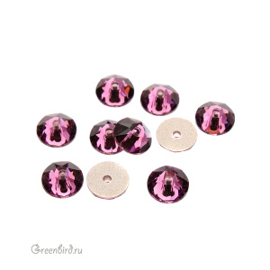 Swarovski 3188 Пайетки 5 мм, аметист (#204), уп. 10 шт.