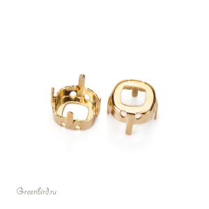 4461 Оправа для Classical Square 8 мм, золото