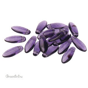 Glass Daggers 5x12mm, Tanzanite, 1 шт. (#20510)