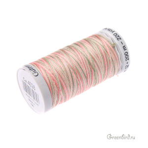 Нить Gutermann для вязания Cotton 12, коралловый/розовый/хаки (#4026)