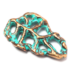 "Дети природы", подвеска, бронза / зеленая патина, 1 шт (#ПБ0573)