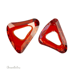 Swarovski 4736 Органик Космик Триангл 14 мм, красная магма (#001REDM), 1 шт.