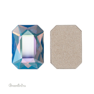 Swarovski 2602 Клеевые стразы Октагон 14х10 мм, светлый сапфир с мерцанием (#211SHIM), 1 шт.