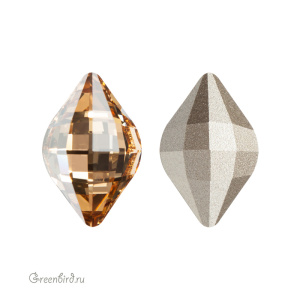 Swarovski 4230 Лемон 19х12 мм, золотистая дымка (#001GSHA), 1 шт.