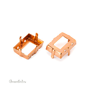 4527 Оправа для Step Cut 18x13 мм, томпак